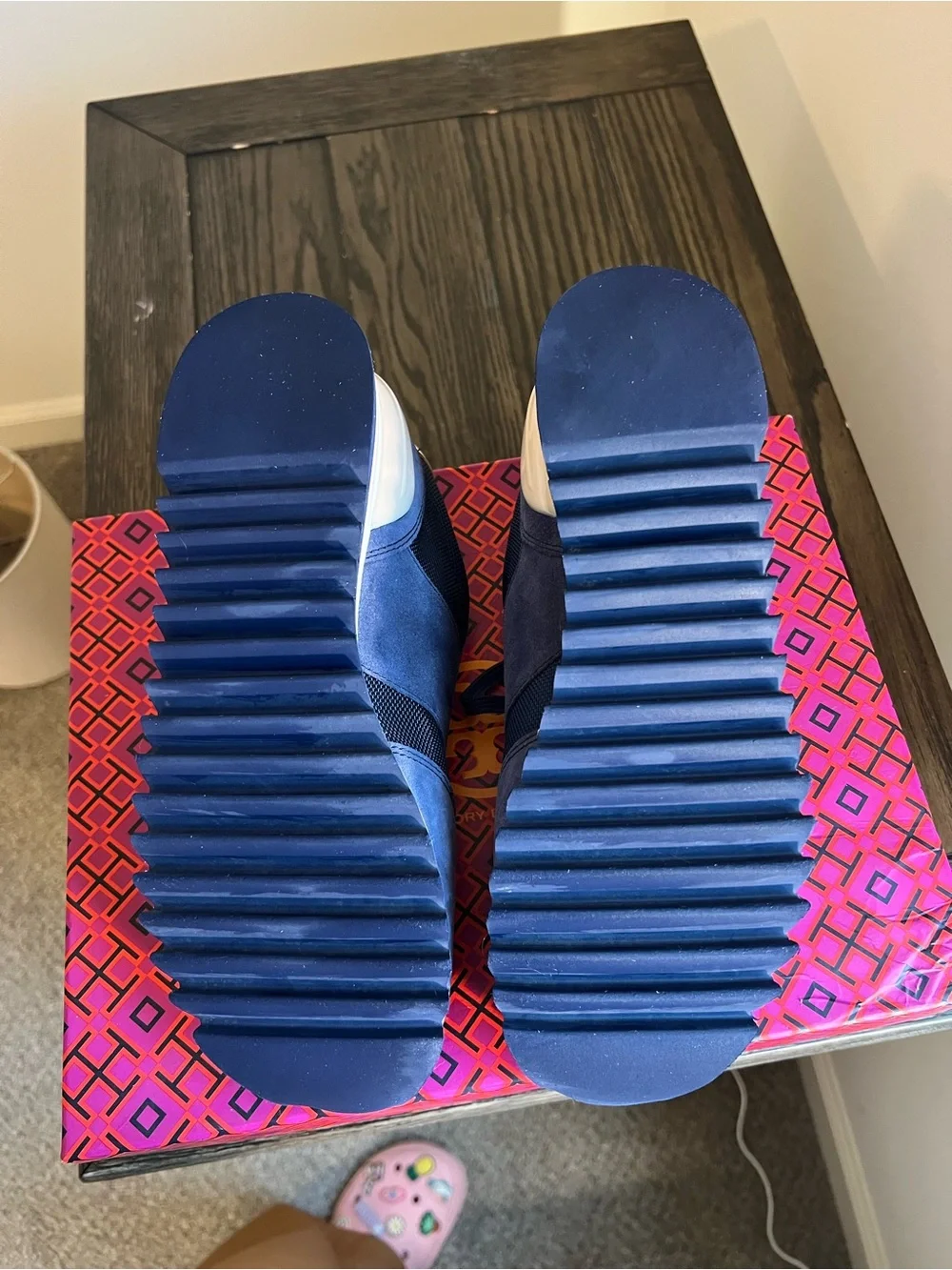 Tory Burch Sawtooth Logo Runner Sneakers